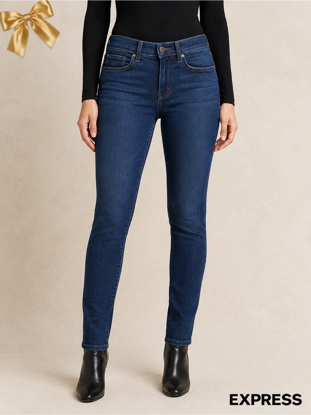 EXPRESS Jeans Skinny Stretch Denim Size 4R